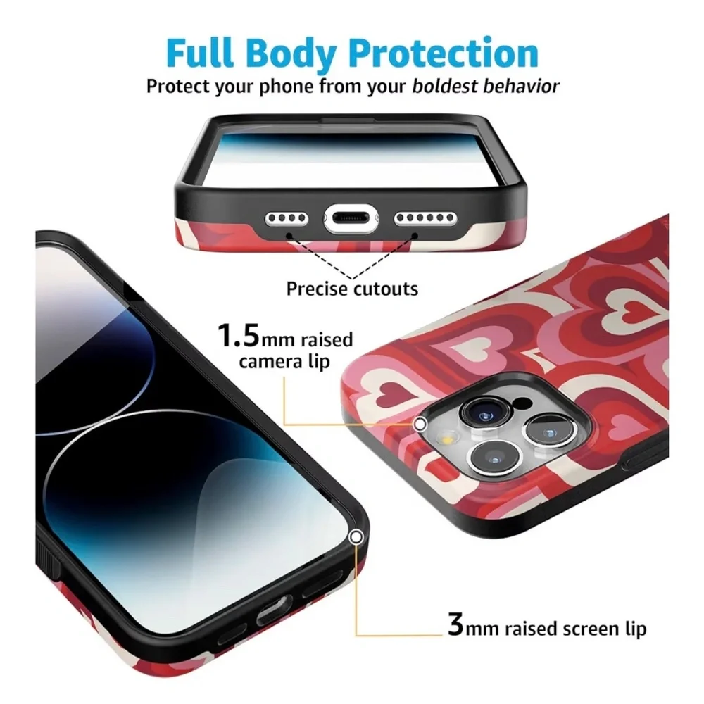 Casely iPhone Case Love Song Remix Ombre Hearts Case –  Iphone 15 Pro Max‎
